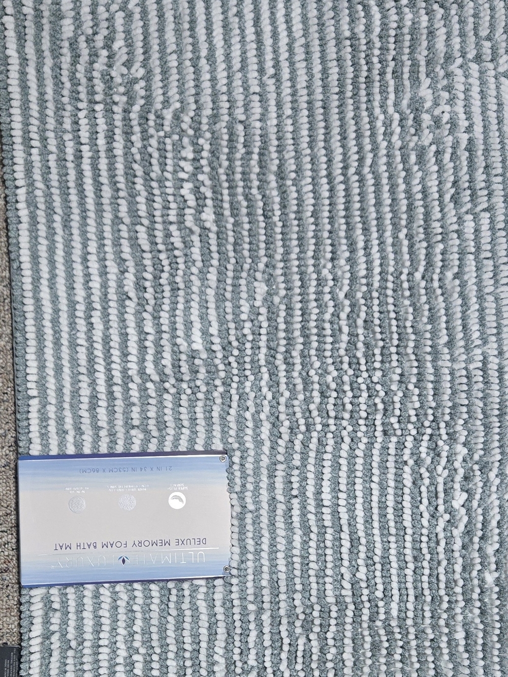 Textured Ultimate Luxury Deluxe Memory Foam Bath Mat